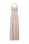 SWAYING/KNIT seamless halter neck long skirt SW24SS2L17 almond color PS68